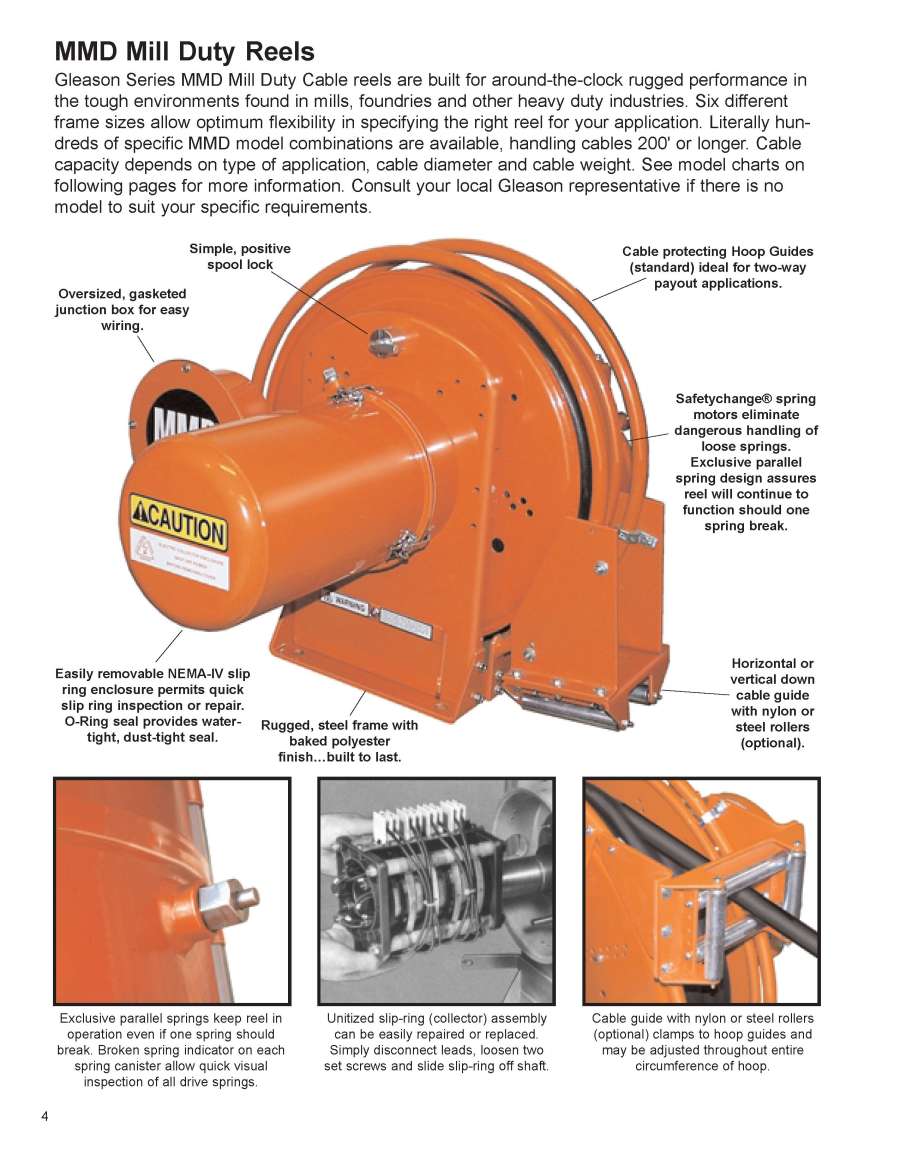 GleasonDirect.com: Cable Management: Engineered Products: Cable Reels